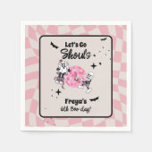 Spooky Ghoul Halloween Any Age Birthday Invitation スタンダードカクテルナプキン (正面)