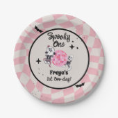Spooky Ghoul Halloween First Birthday  ペーパープレート (正面)