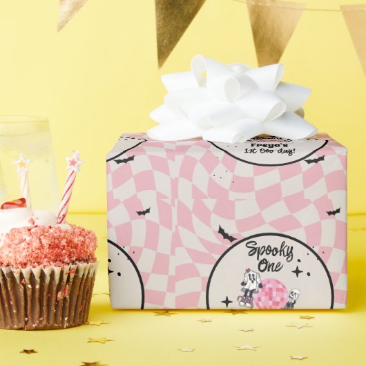Spooky Ghoul Halloween First Birthday  ラッピングペーパー (誕生日パーティー)