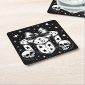 Spooky Gift スクエアペーパーコースター (アングル)