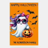 Spooky Girly Ghost Halloween  アクリルサイン (正面)