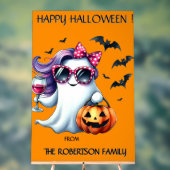 Spooky Girly Ghost Halloween  アクリルサイン (ニュートラル)