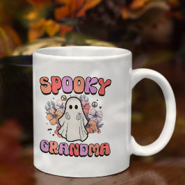Spooky Grandma,Funny Halloween Ghost コーヒーマグカップ