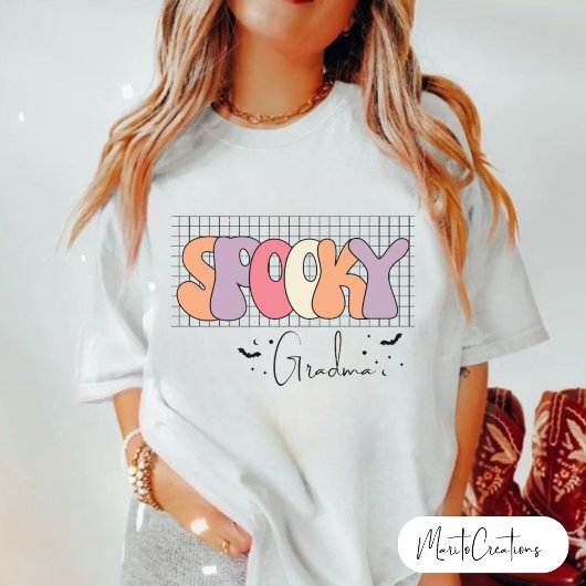 Spooky Grandma, Halloween Grandma,Retro Gradma,  Tシャツ
