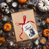 Spooky Grim Reaper Graveyard Crow Gothic Halloween ギフトタグ