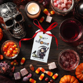 Spooky Grim Reaper Graveyard Crow Gothic Halloween ギフトタグ