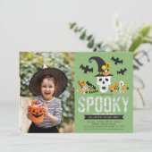  spooky Halloween仮装パーティーの写真招待 招待状 (スタンド正面)