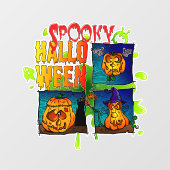 Spooky Halloween ウィンドウサイン (シート)