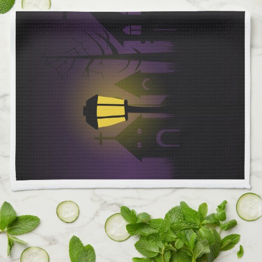 Spooky Halloween  キッチンタオル (折り畳み)