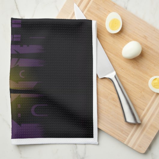 Spooky Halloween  キッチンタオル (四つ折り)