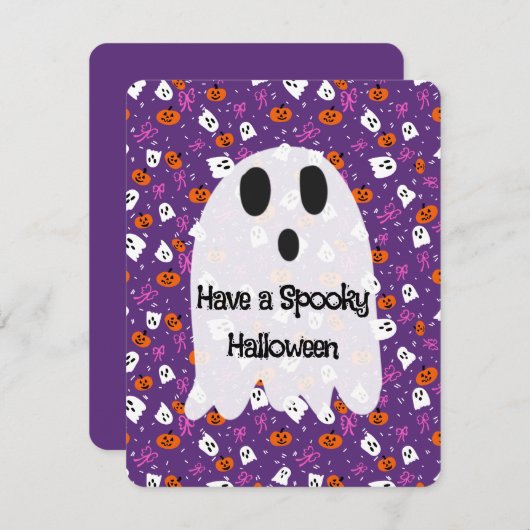 Spooky Halloween シーズンカード (正面/裏面)