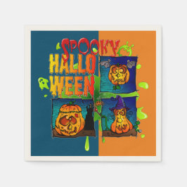 Spooky Halloween スタンダードカクテルナプキン