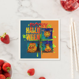 Spooky Halloween スタンダードカクテルナプキン