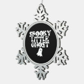 Spooky Halloween スノーフレークピューターオーナメント (右)