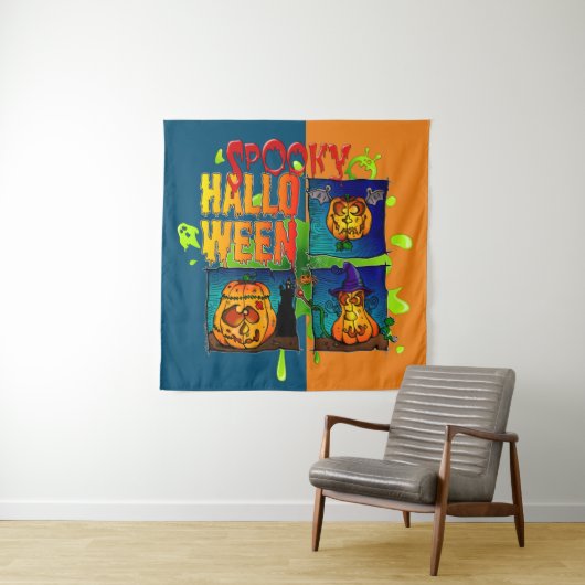 Spooky Halloween タペストリー (インサイチュ)