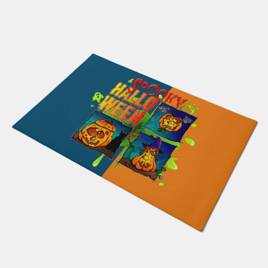 Spooky Halloween ドアマット (アングル)