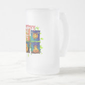 Spooky Halloween フロストグラスビールジョッキ (正面右)