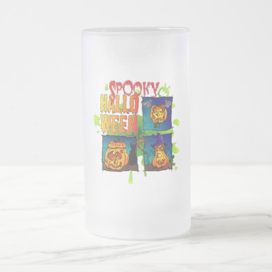 Spooky Halloween フロストグラスビールジョッキ (中央)