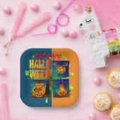 Spooky Halloween ペーパープレート (パーティー)