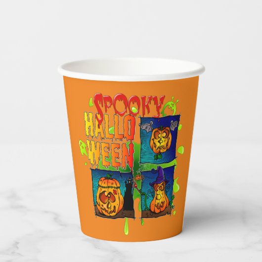 Spooky Halloween 紙コップ (裏面)
