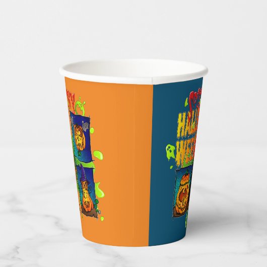 Spooky Halloween 紙コップ (右)