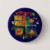 Spooky Halloween 缶バッジ (正面)