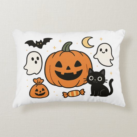 Spooky Halloween Accent Pillow アクセントクッション (正面)