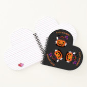 Spooky Halloween B-day Pumpkin Cake & Ghosts ノートブック (内部)