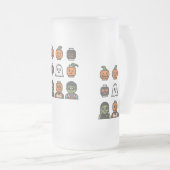 Spooky Halloween Beer Glass & Stein Design フロストグラスビールジョッキ (正面右)