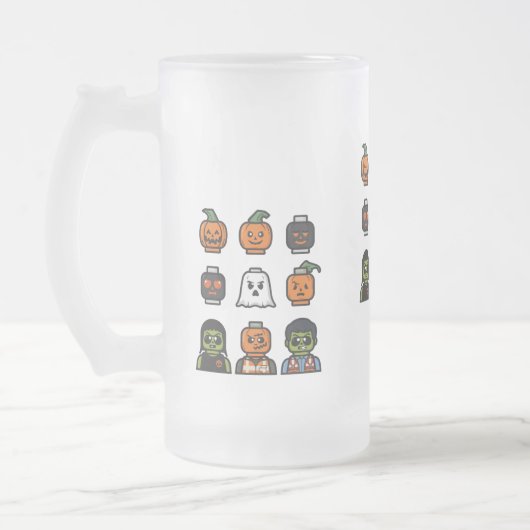 Spooky Halloween Beer Glass & Stein Design フロストグラスビールジョッキ (左)