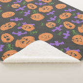 Spooky Halloween blanket シェルパブランケット (3/4)