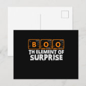 Spooky Halloween BOO Primary Elements of Surprise ポストカード (正面/裏面)