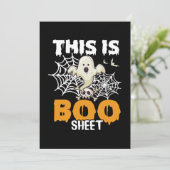 Spooky Halloween Boo Sheet Ghost Card シーズンカード (スタンド正面)