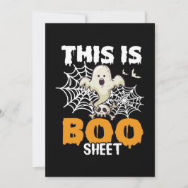 Spooky Halloween Boo Sheet Ghost Card シーズンカード