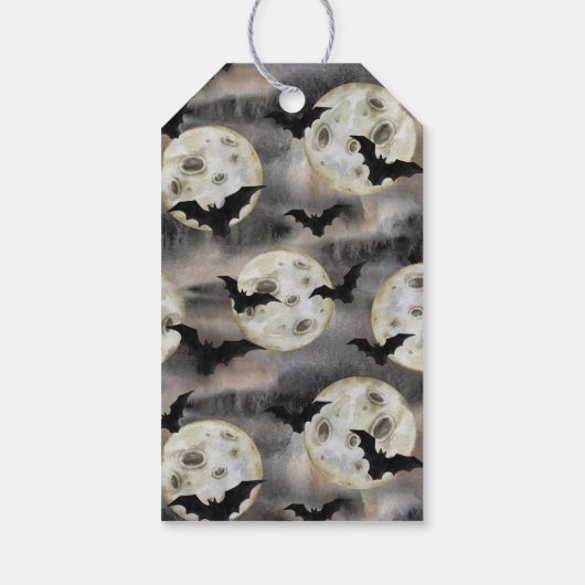Spooky Halloween Cat Pumpkin ギフトタグ (裏面)