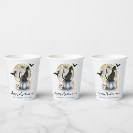 Spooky Halloween Cat Pumpkin 紙コップ
