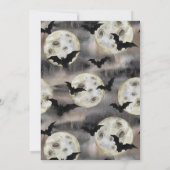 Spooky Halloween Cat Pumpkin Party 招待状 (裏面)