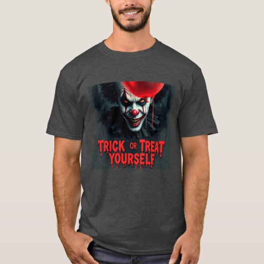  Spooky Halloween Clown Trick or Treat  Tシャツ (正面)