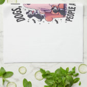 Spooky Halloween Dog Spooky Ghost (2) キッチンタオル (折り畳み)