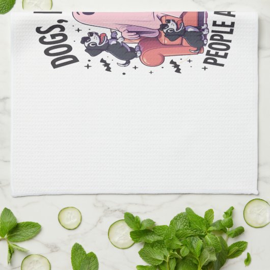 Spooky Halloween Dog Spooky Ghost (2) キッチンタオル (折り畳み)