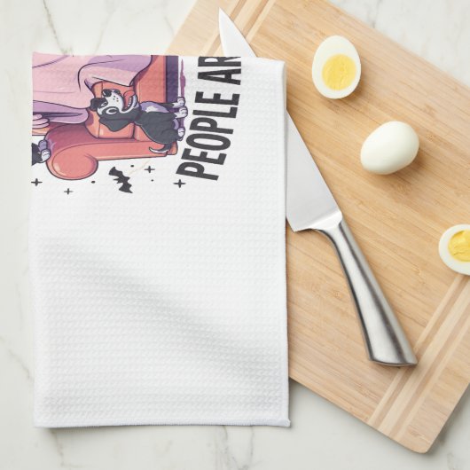 Spooky Halloween Dog Spooky Ghost (2) キッチンタオル (四つ折り)