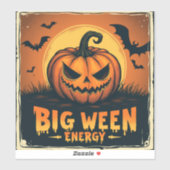"Spooky Halloween Energy Drink | Big Ween Vintage  シール (シート)