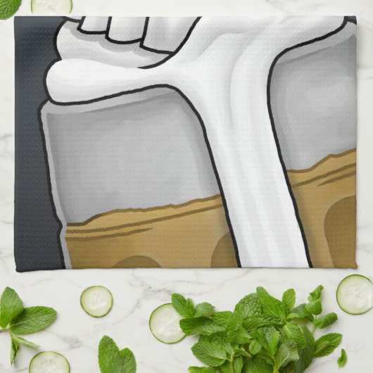 Spooky Halloween Ghost キッチンタオル (折り畳み)