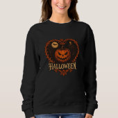 Spooky Halloween Ghost Women's Basic Sweatshirt –  スウェットシャツ (正面)