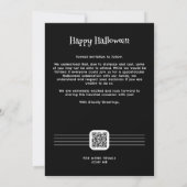 Spooky Halloween Gothic Arch Wedding セーブザデート (裏面)