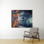 Spooky Halloween Haunted Grave Yard タペストリー (インサイチュ(横))