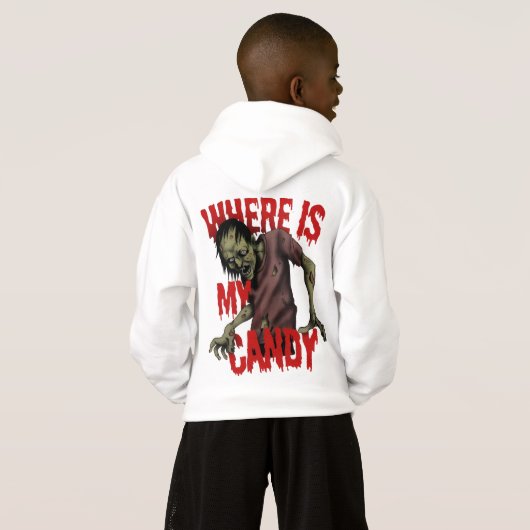 Spooky Halloween Hoodie – Ghosts, Pumpkins & Magic (裏面フル)