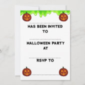 Spooky Halloween Invitation 招待状 (裏面)