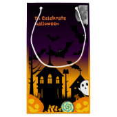 Spooky Halloween Night Gift Bag スモールペーパーバッグ (裏面)