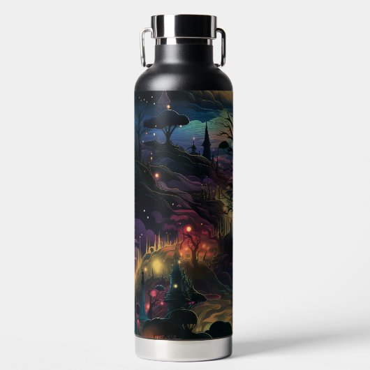 SPOOKY HALLOWEEN NIGHT SCENE ウォーターボトル (正面)